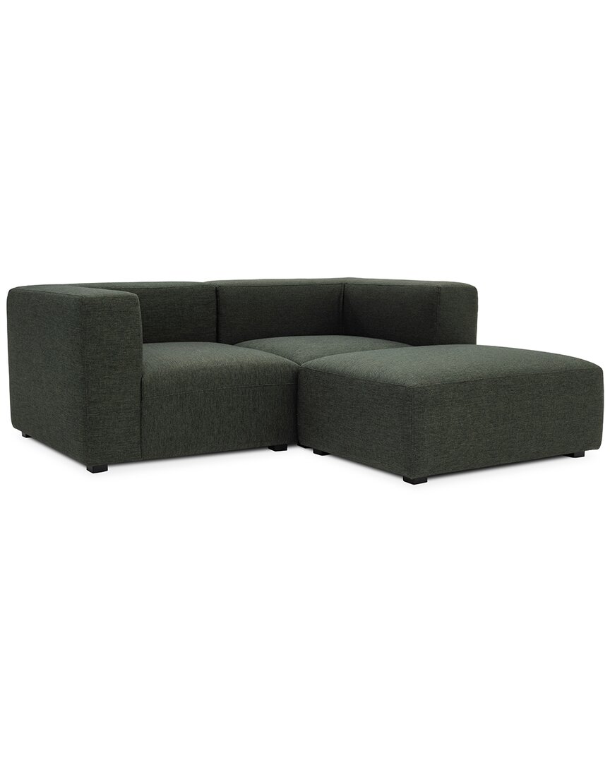 Moe's Home Collection Romy Nook Modular Sectional In Green
