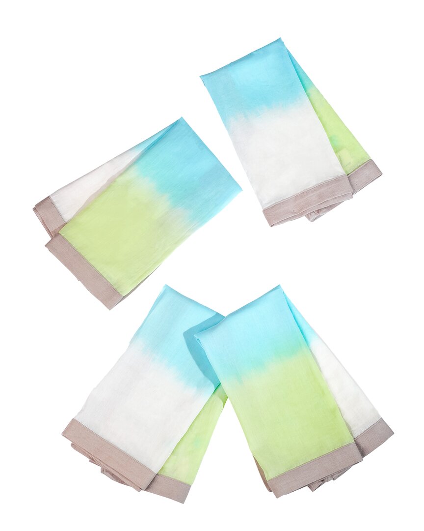 Tiramisu 4-pack Tropical Sunrise Napkins In Multi