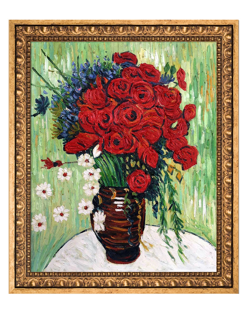 Museum Masters Vase With Daisies And Poppies By Vincent Van Gogh Oil Reproduction