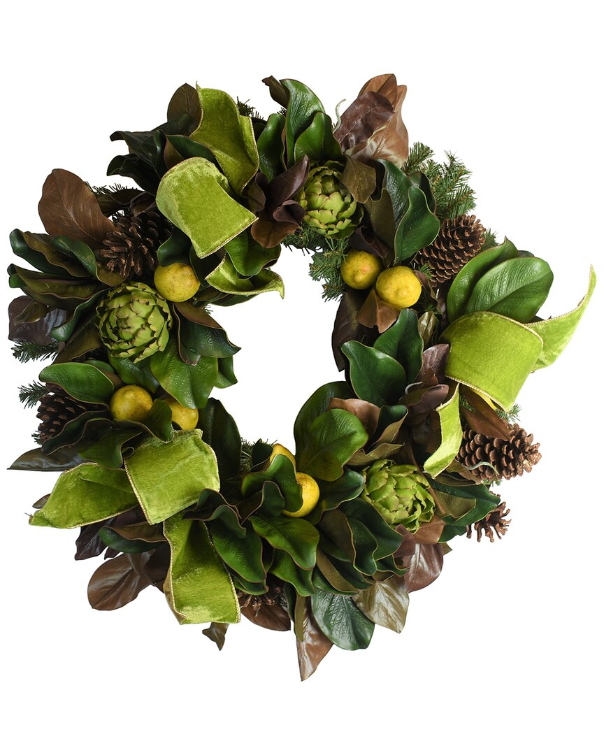 Creative Displays 28 Magnolia Wreath With Lemons And Artichokes