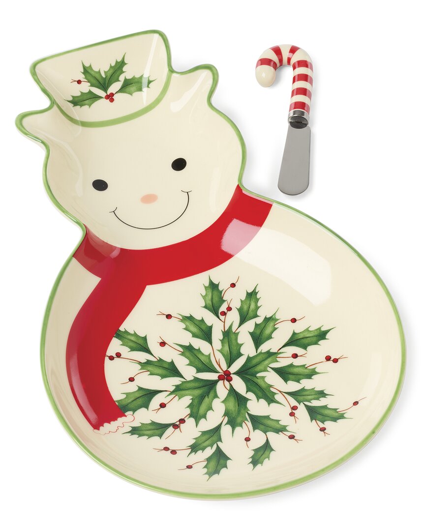 Lenox Holiday Tray With Spreader In Multi