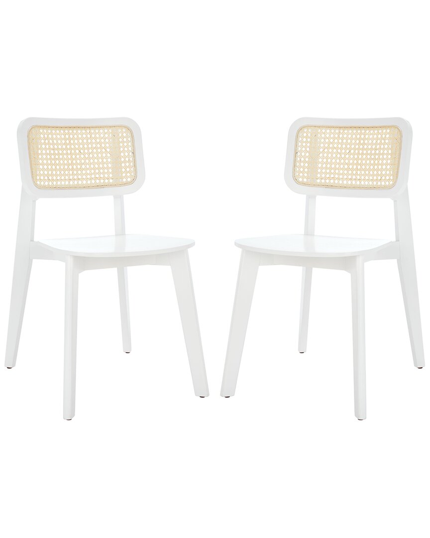 Safavieh Set Of 2 Luz Cane Dining Chairs