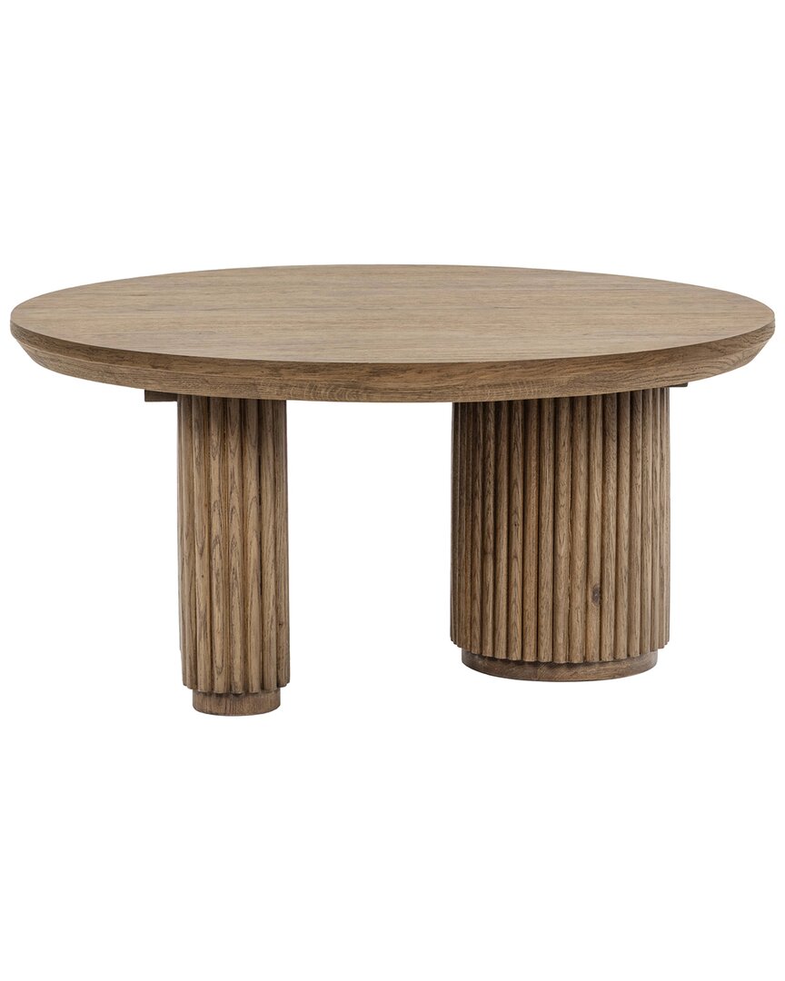 Classic Home Vander Wood Round Coffee Table
