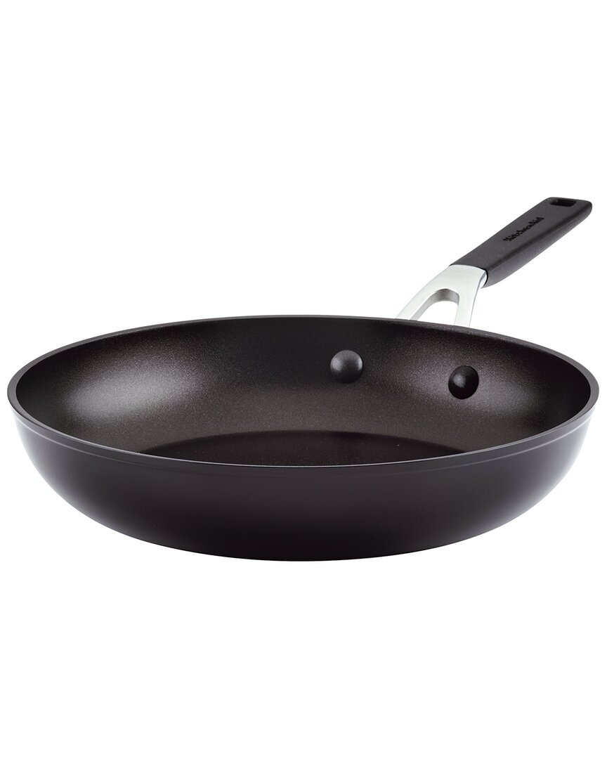 Shop Kitchenaid Hard Anodized Nonstick Frying Pan In Black
