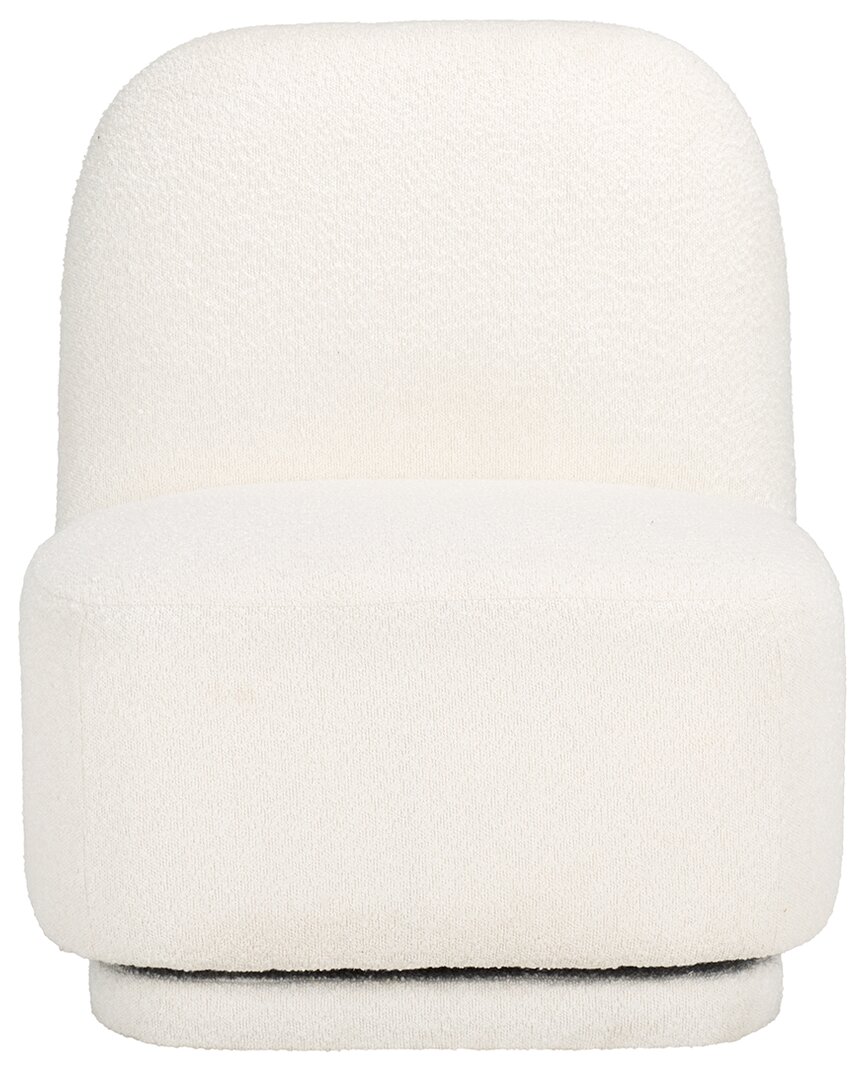 Safavieh Couture Bianka Boucle Swivel Chair In White