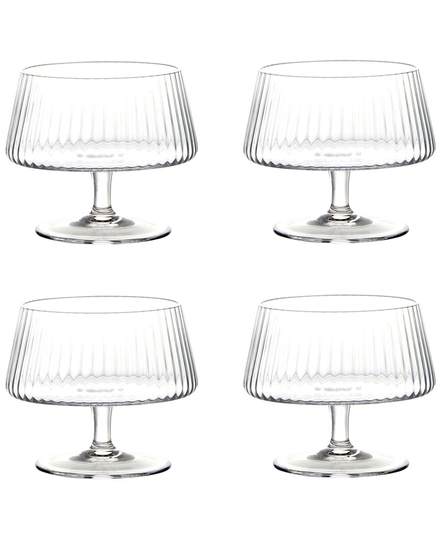 Anton Studio Designs Set Of 4 Empire Clear Individual Trifle Bowls