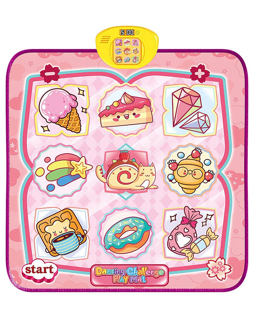 Fresh Fab Finds Cake Dance Mat For Kids In Pink