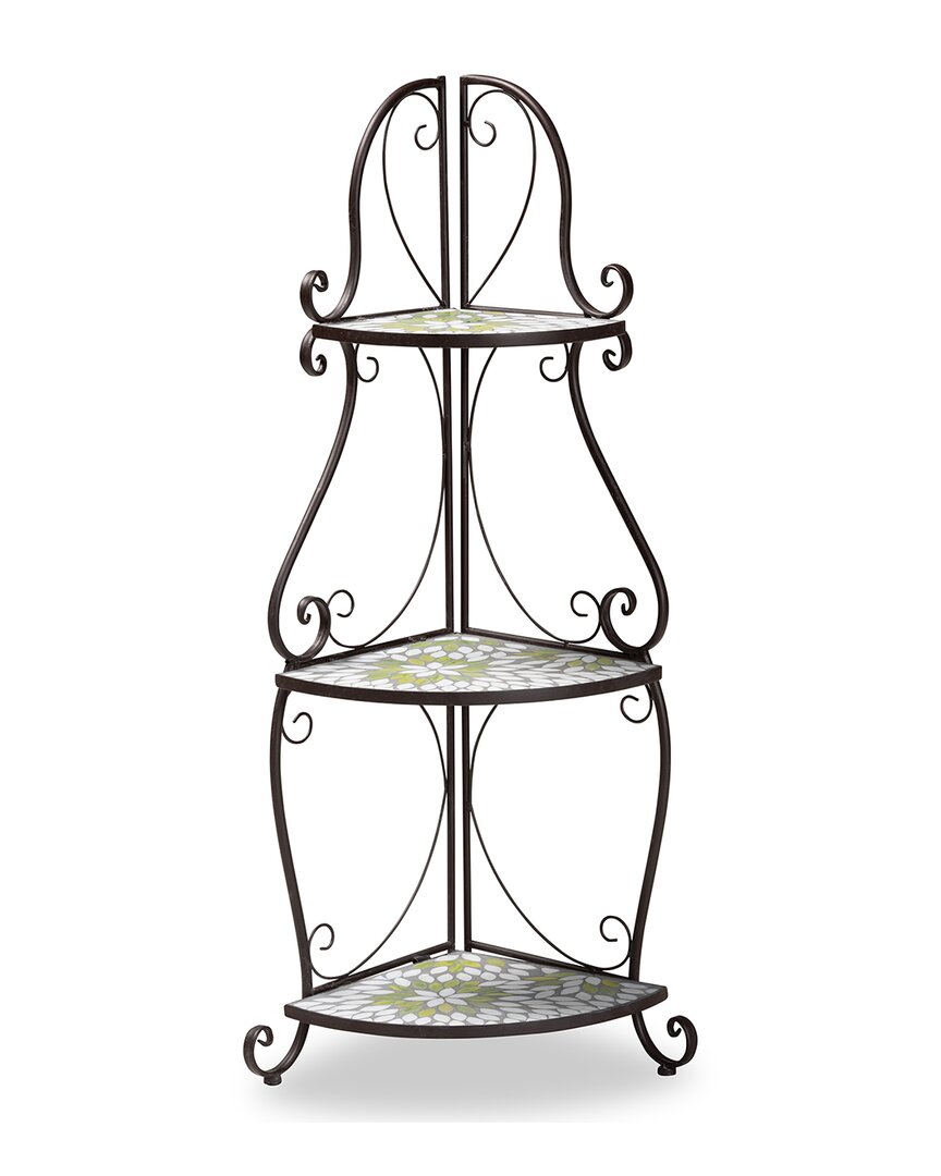 Shop Baxton Studio Airell Glass 3-tier Plant Stand In Multi