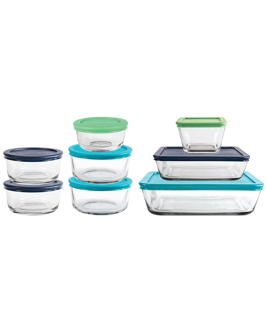 Anchor Hocking 16pc Glass Storage Containers With Lids