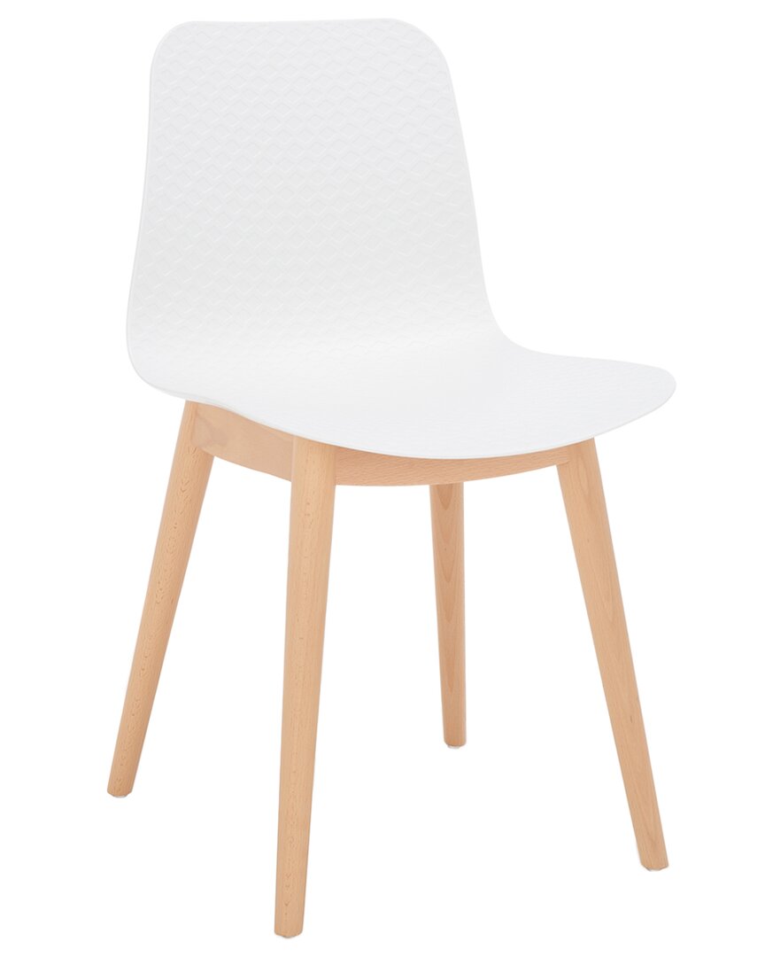 Safavieh Couture Haddie Molded Plastic Dining Chair In White