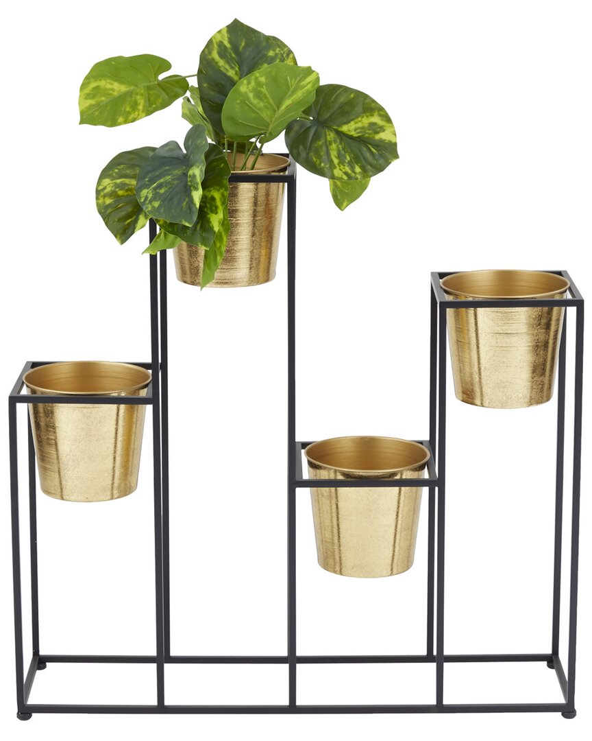 Cosmoliving By Cosmopolitan Glam Planter In Gold