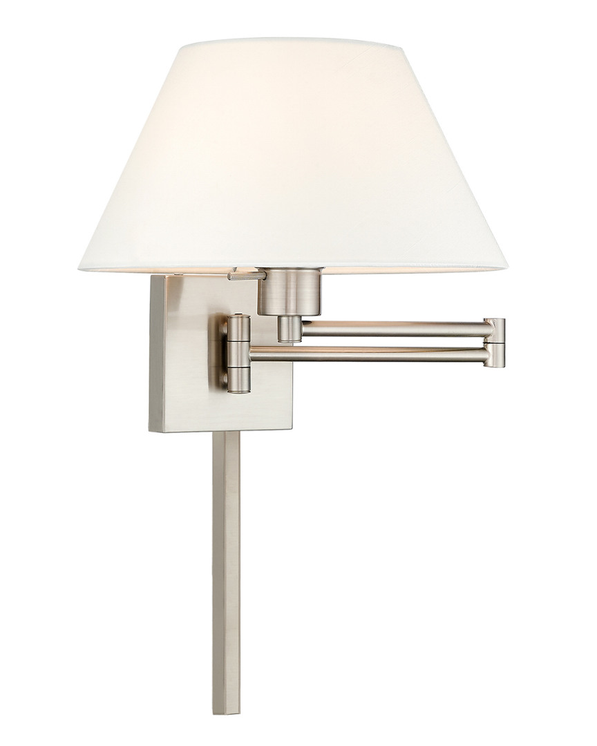 Livex Lighting Livex 1 Lt Brushed Nickel Swing Arm Wall Lamp