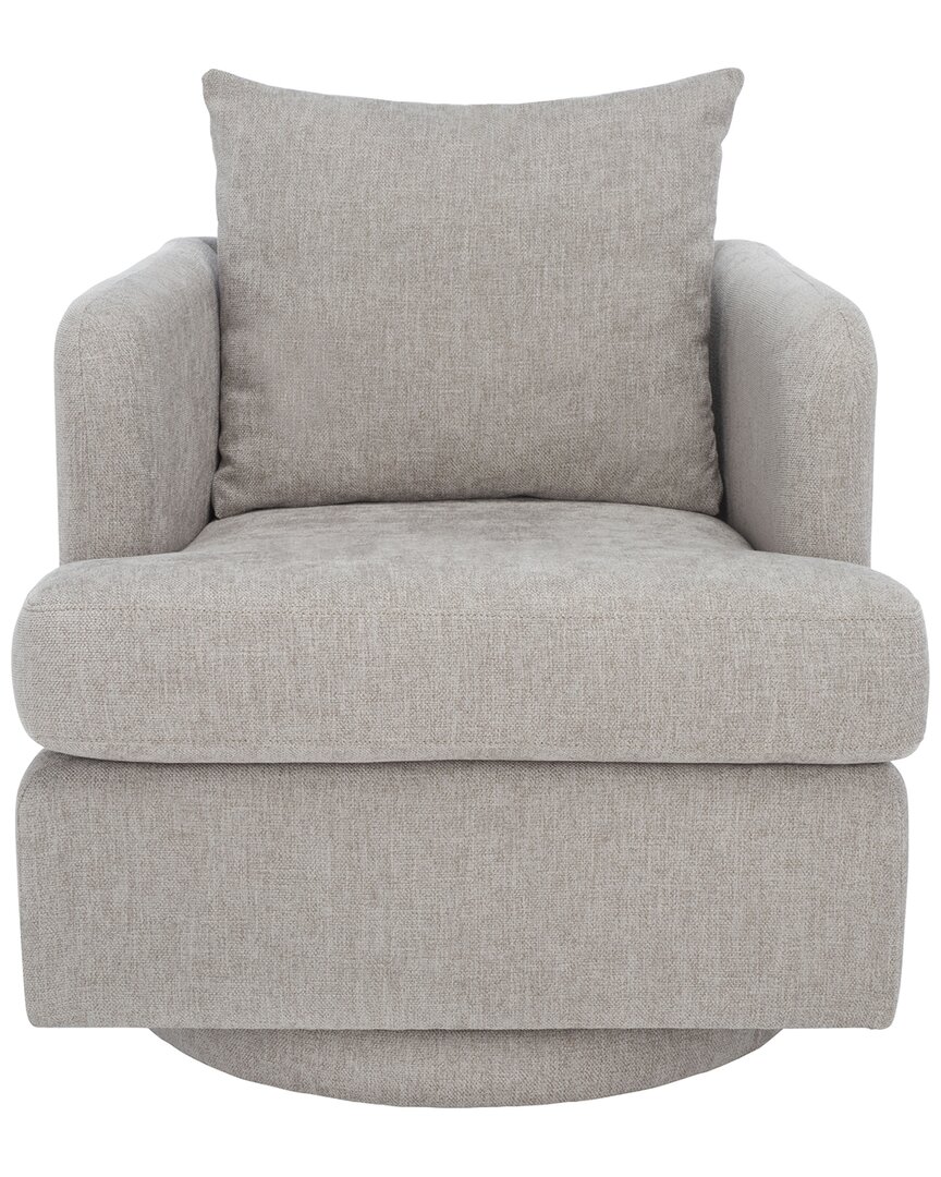 Safavieh Couture Abbelina Swivel Accent Chair In Gray