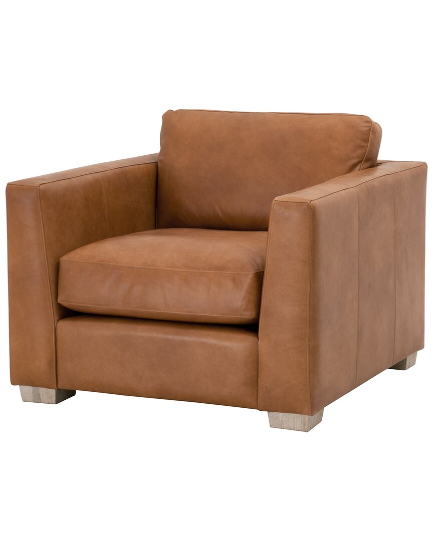 Shop Essentials For Living Hayden Taper Arm Sofa Chair In Brown