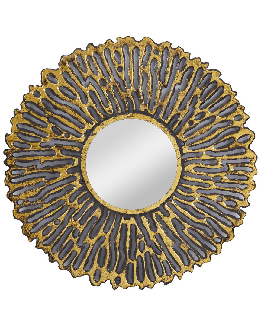 Peyton Lane Pine Glam Wall Mirror In Gold