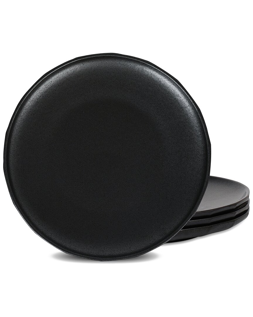 Stone Lain Rio 4pc Dinner Plate Set In Black