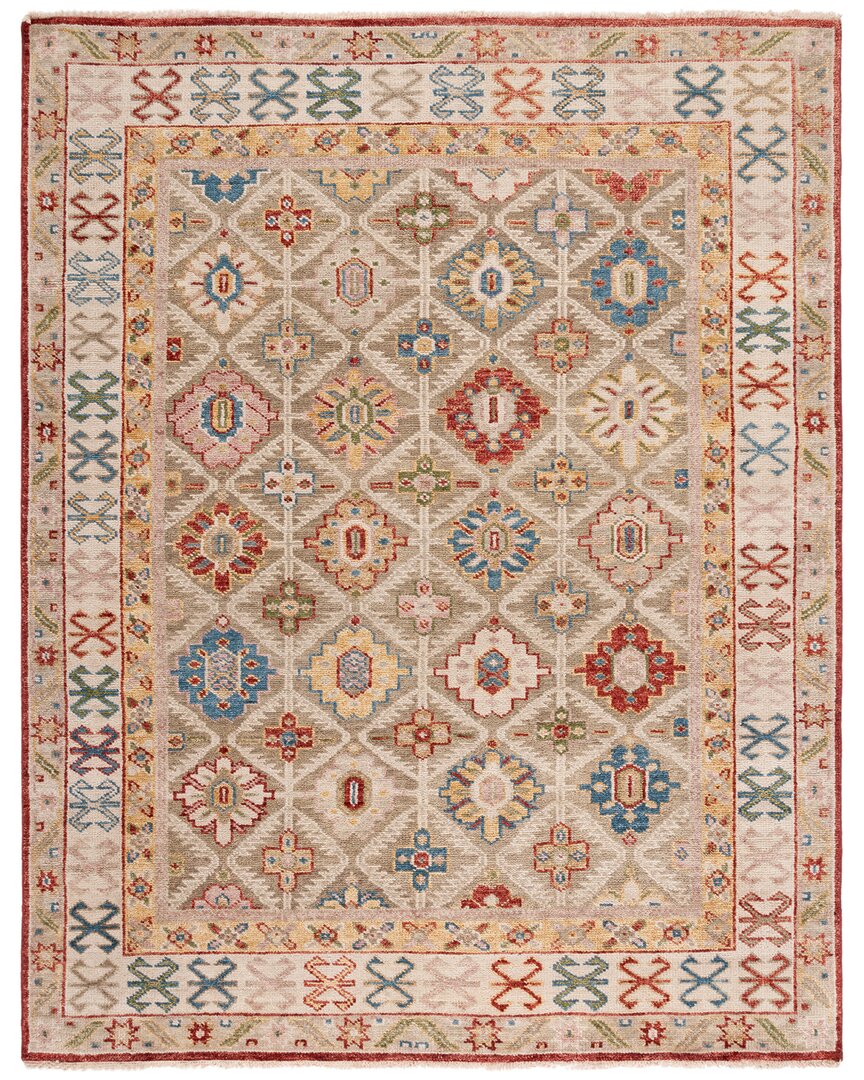 Safavieh Samarkand Hand Knotted Wool-blend Rug In Beige