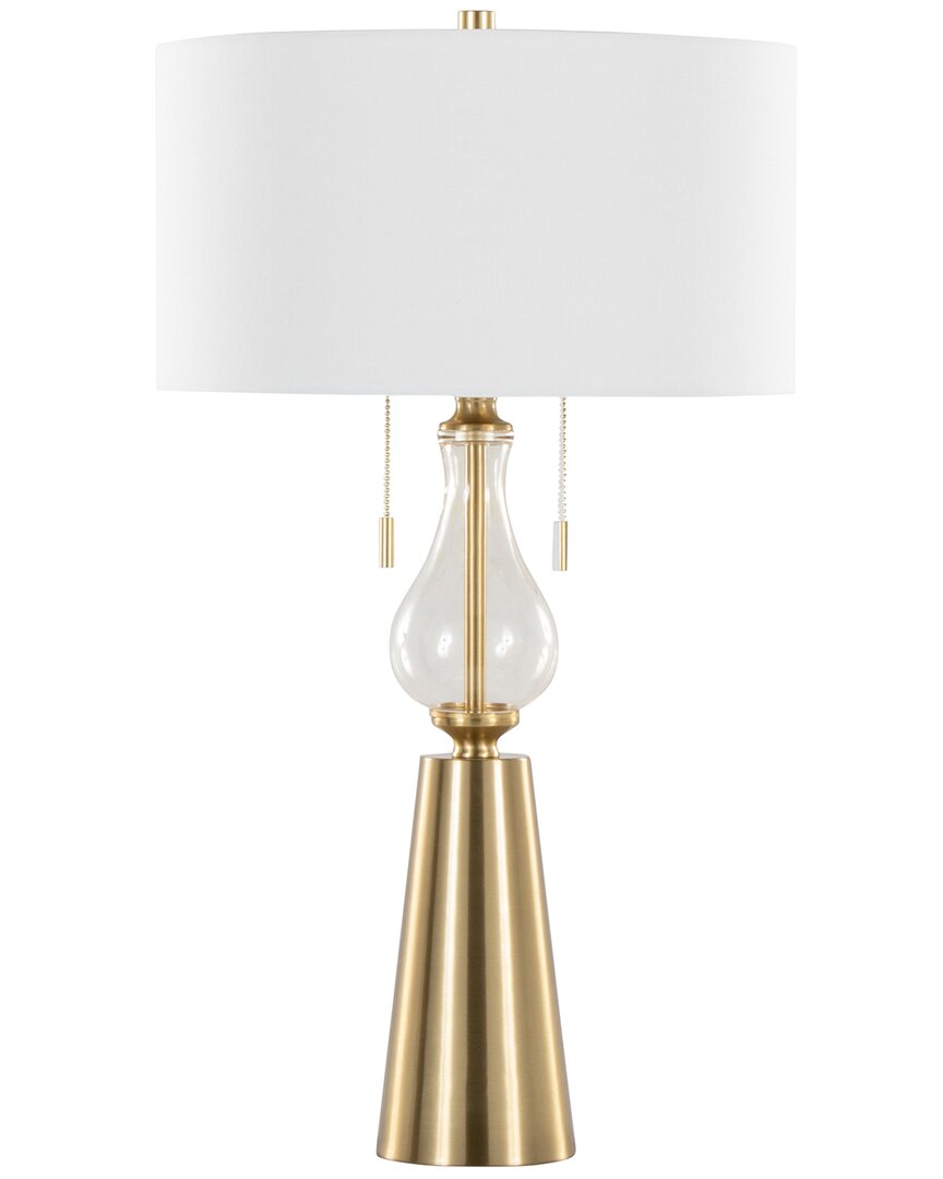 Lumisource Rook 30 Contemporary/glam Metal Table Lamp In Gol In Gold