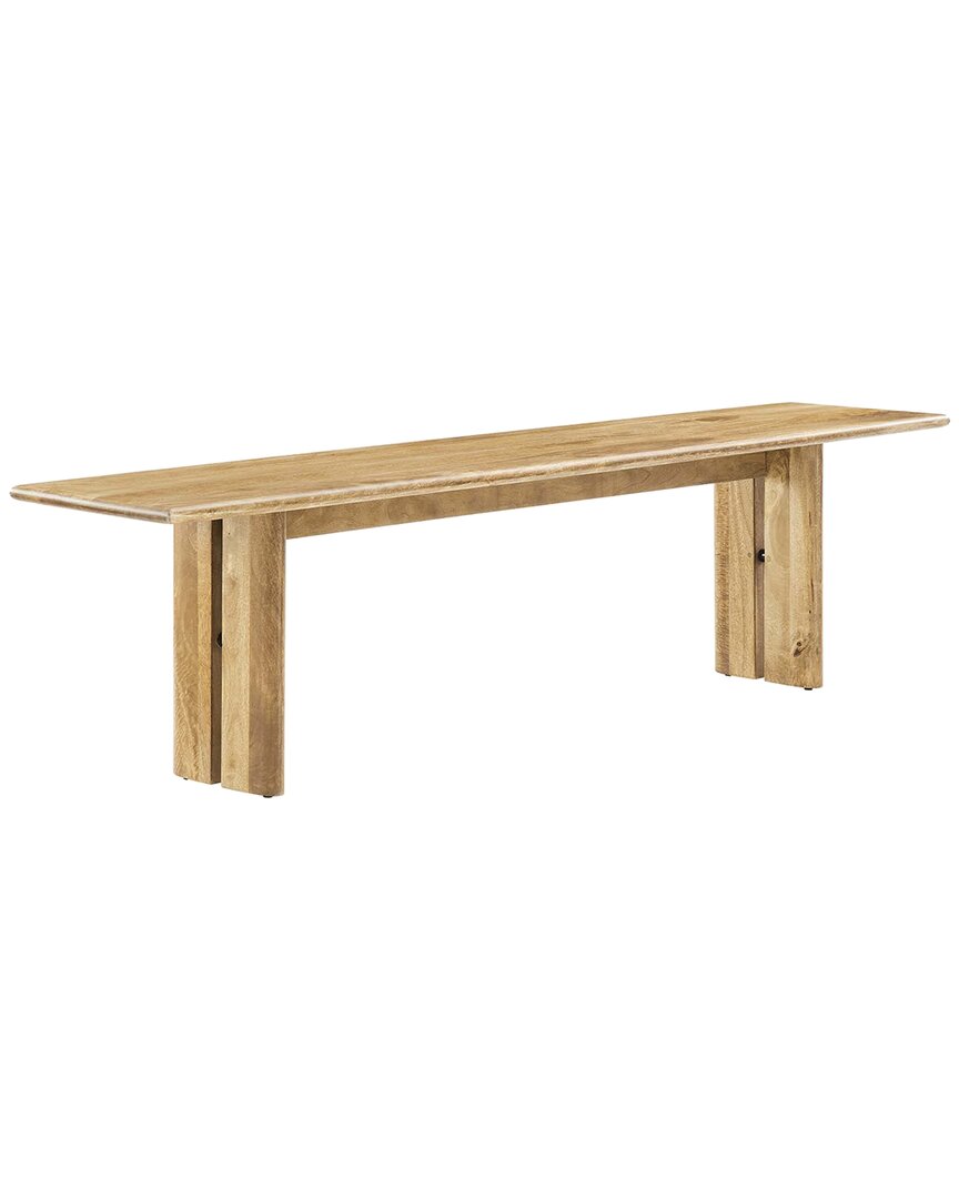 Modway Amistad 72in Wood Bench In Brown