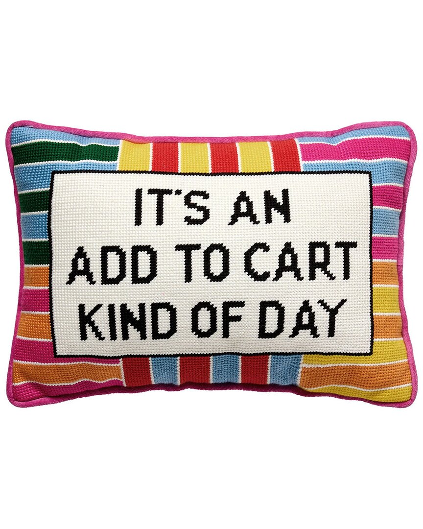Peking Handicraft Add To Cart Embroidered Needlepoint Pillow