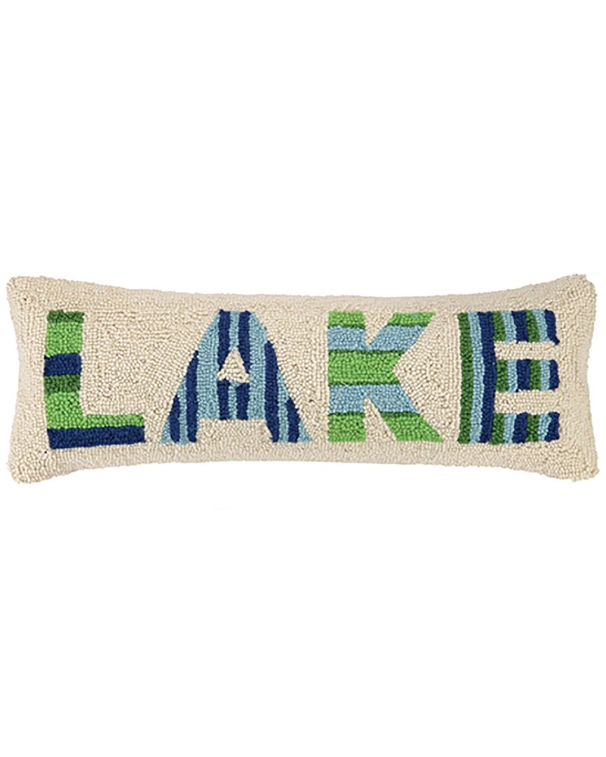 Makers Collective Lake Wool Hook Pillow In Multi