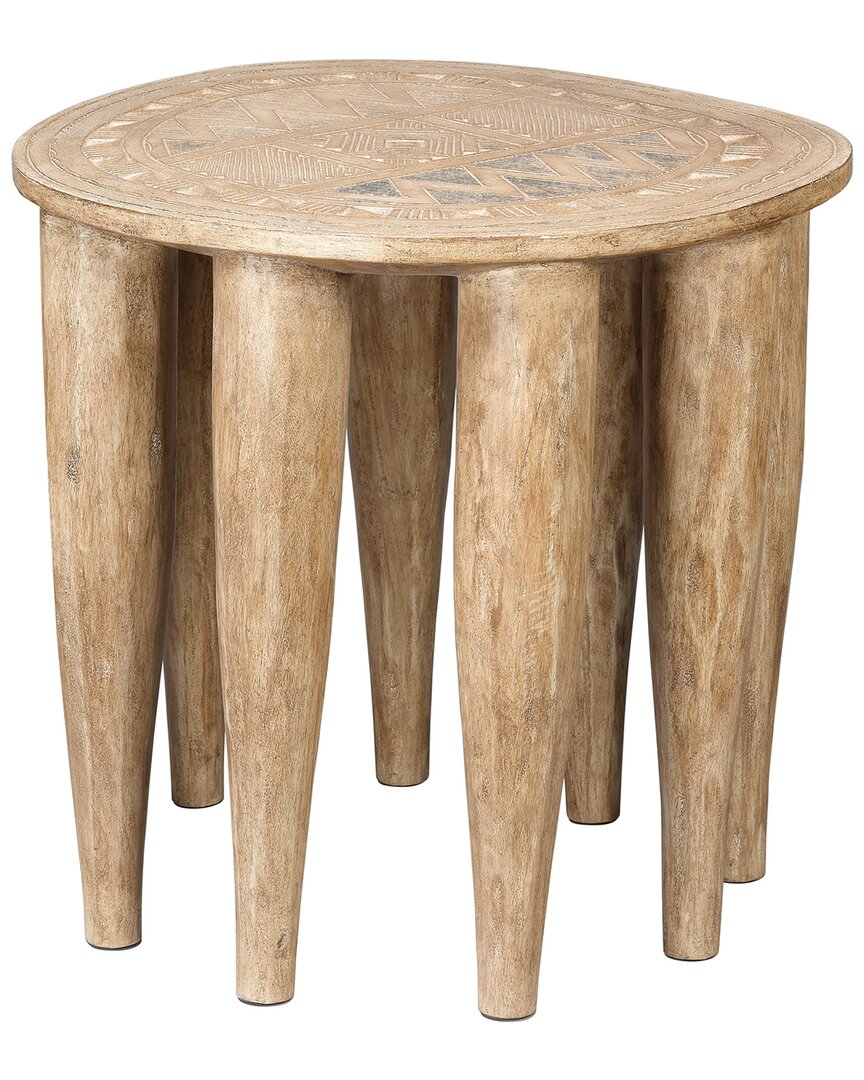 Jamie Young Naga Stool In Neutral