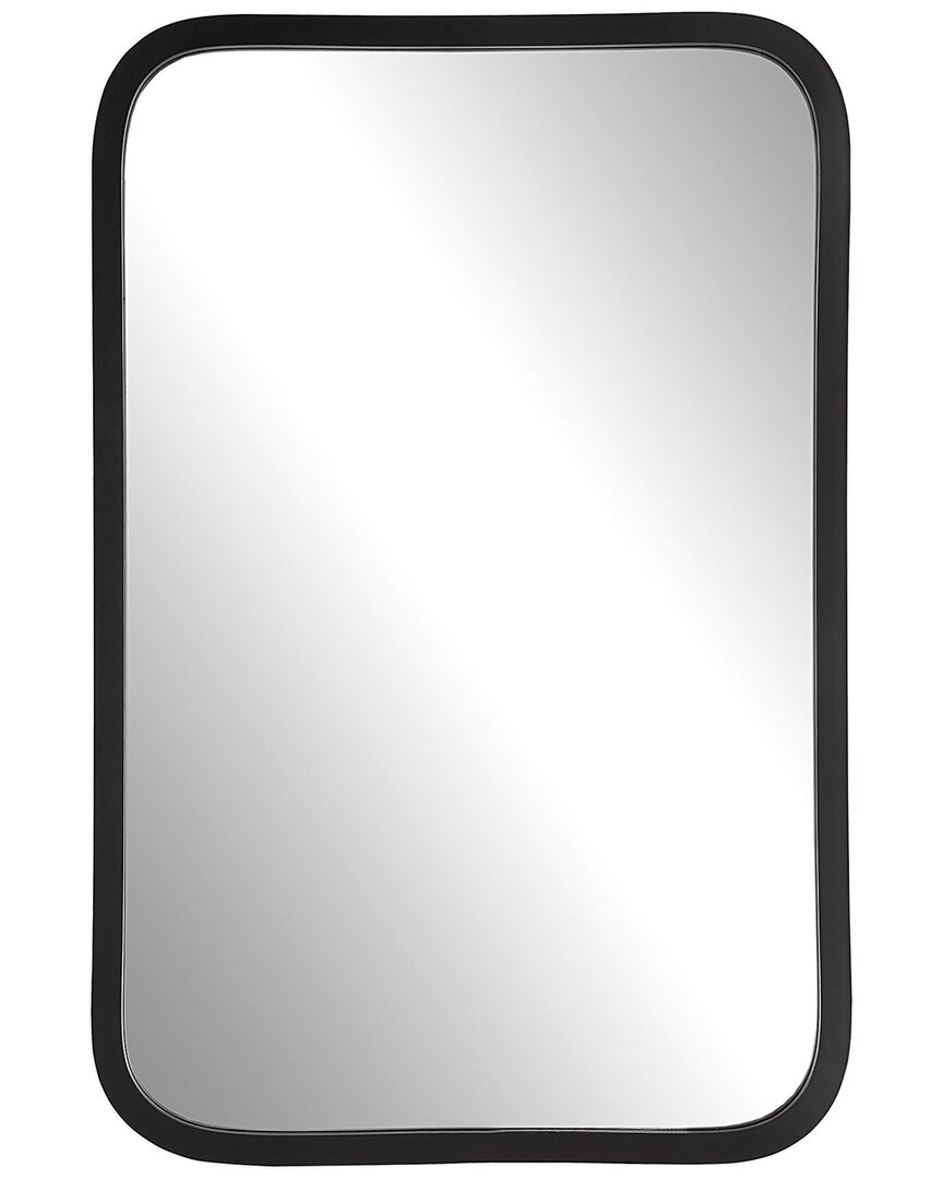 Hewson Matte Black Rectangular Mirror