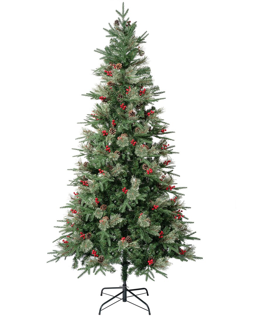 Shop First Traditions Feel-real Virginia Pine-needle Mixed Tree In Green
