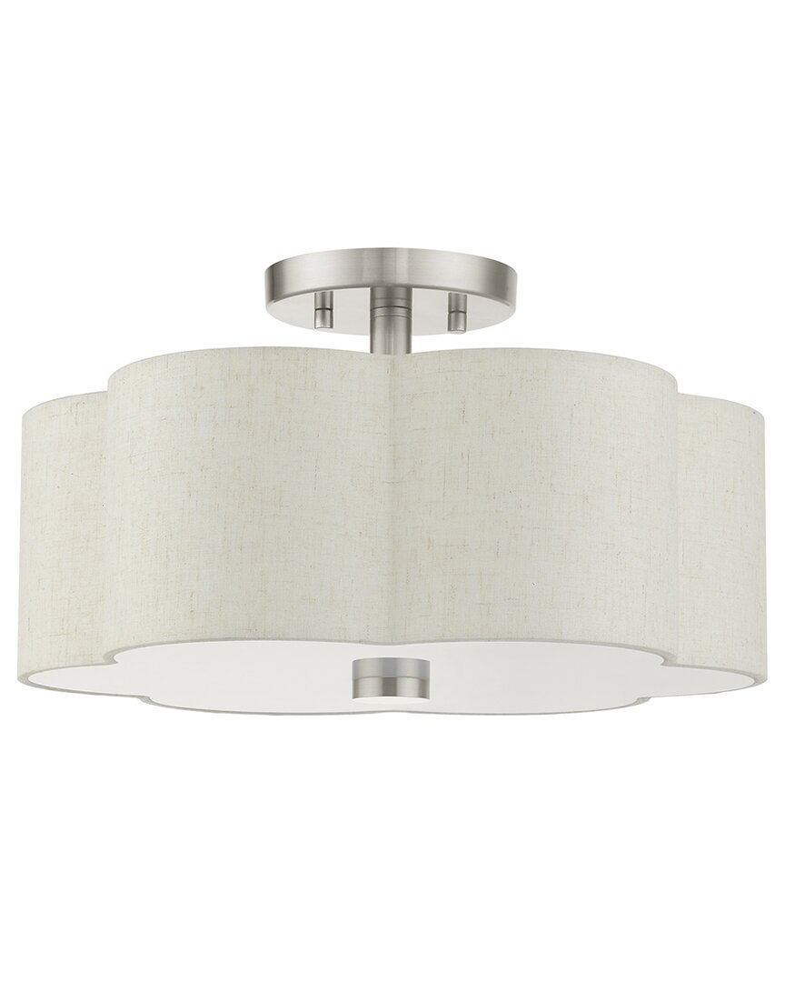 Livex Lighting 3-light Semi Flush