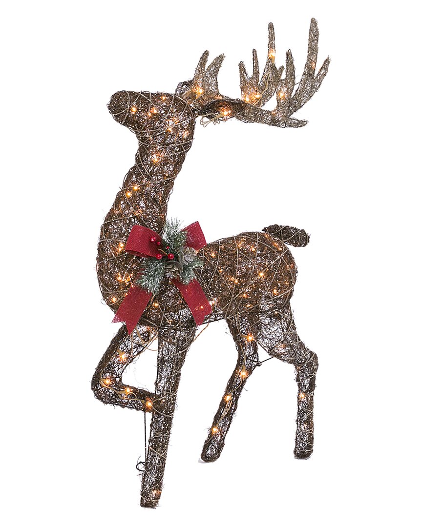 Gerson International ™ Christmas Traditional Holiday Vine Stag Led Outdoor Yard Décor