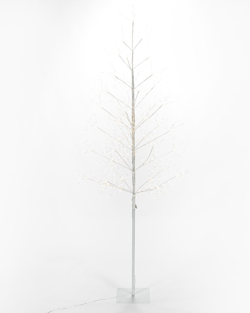 Everlasting Glow 7ft Tall White Glowing Lighted Tree, Micro Leds