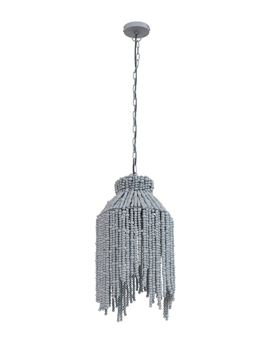 Tov Furniture Esther Beaded Pendant Lamp In Gray