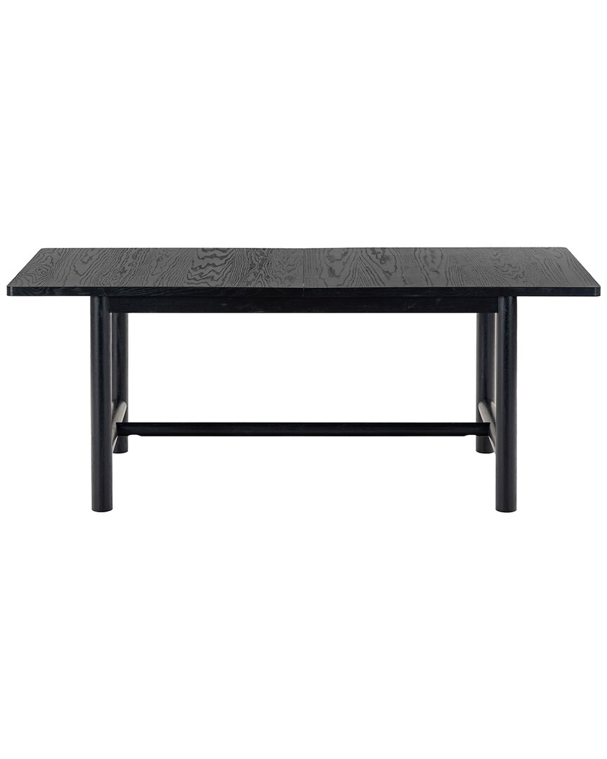 Safavieh Couture Jaylessa Wood Extendable Dining Table In Black