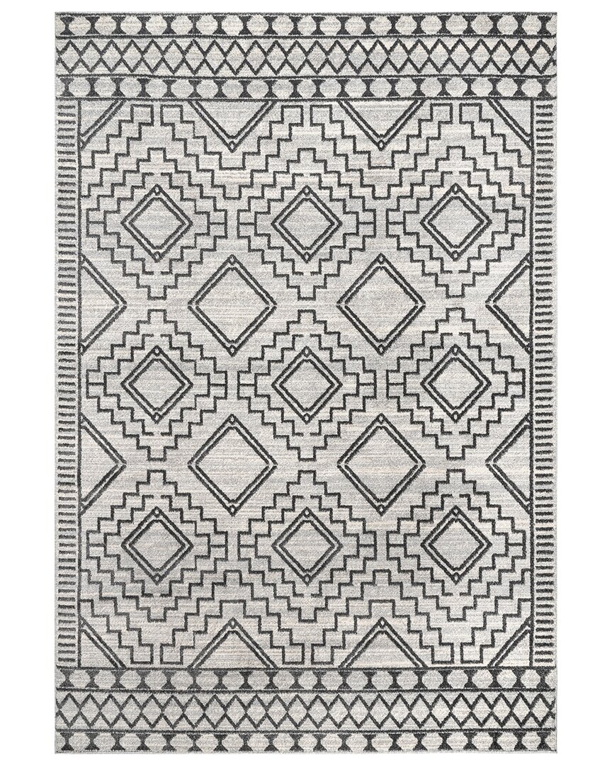 Nuloom Cameron High Low Textured Moroccan Area Rug In Gray