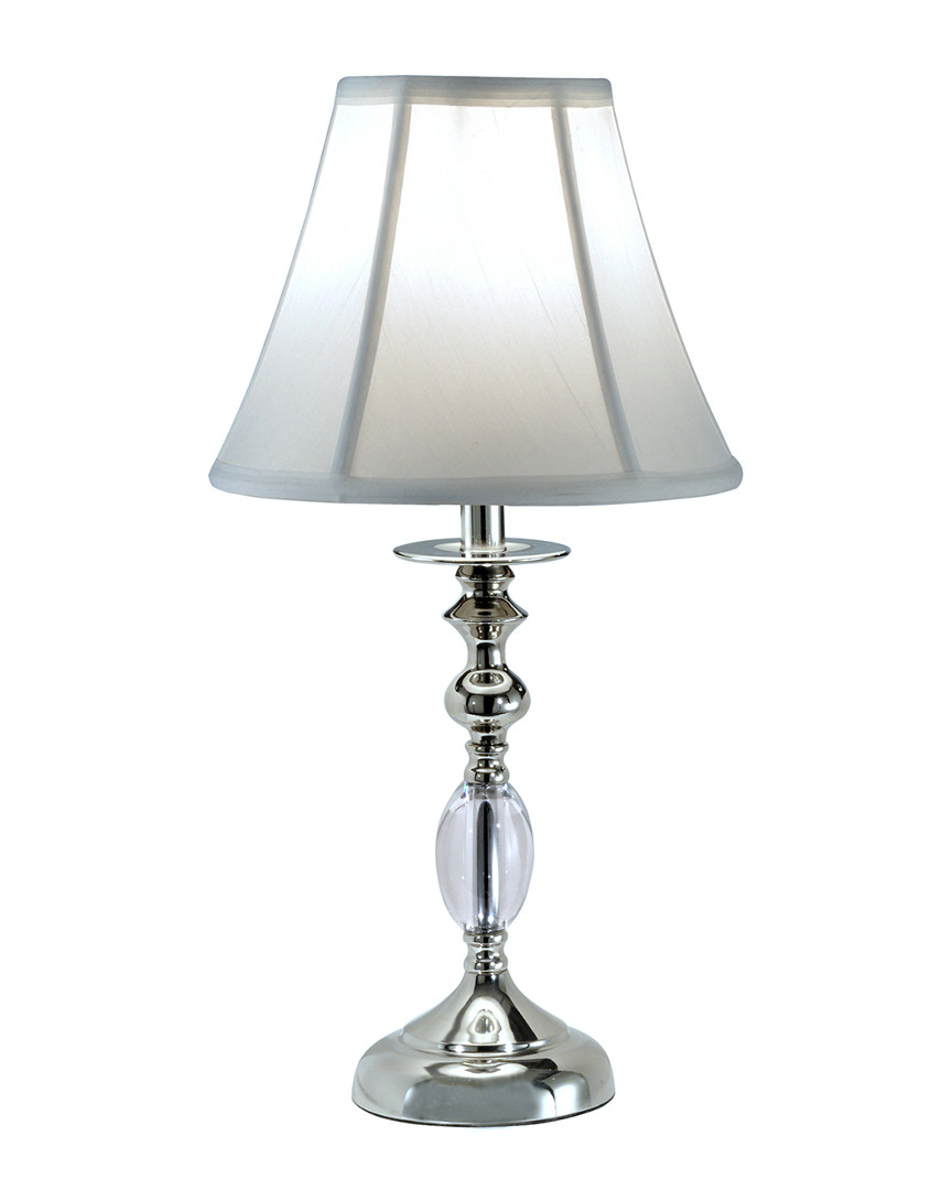 Dale Tiffany Leon Hand Cut Crystal Table Lamp In White