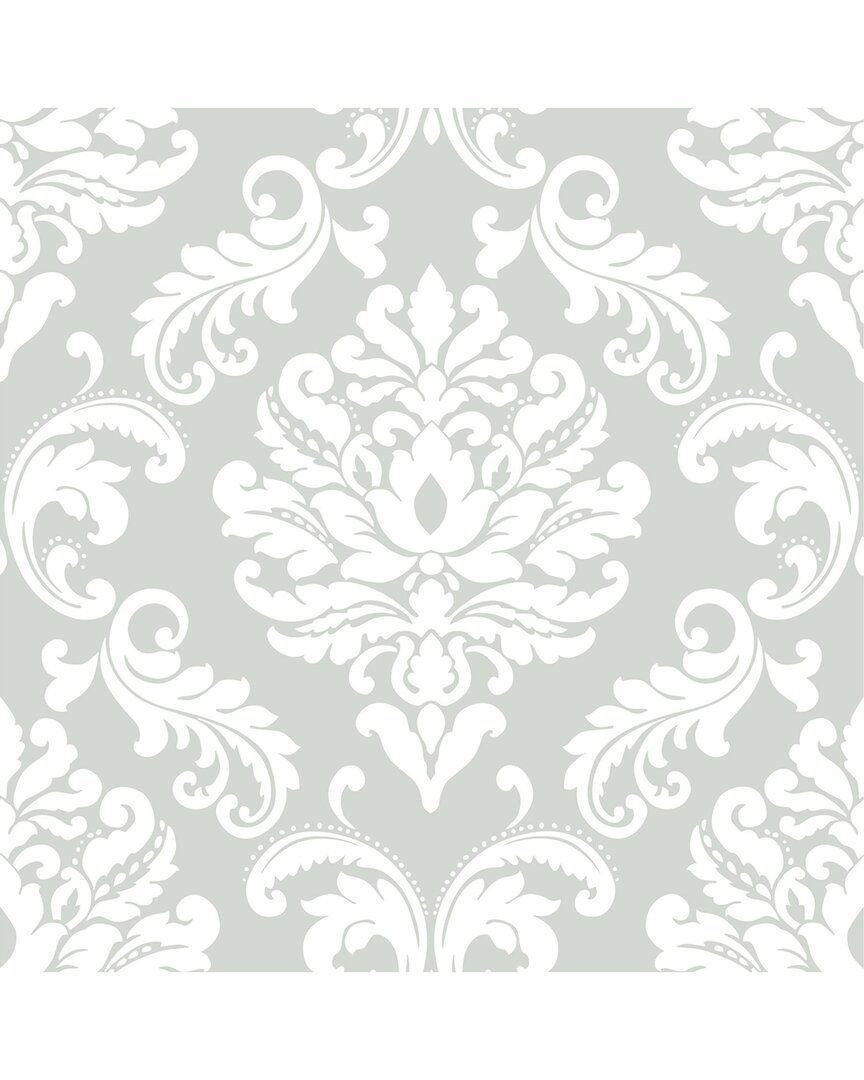 NUWALLPAPER NUWALLPAPER ARIEL GREY PEEL & STICK WALLPAPER