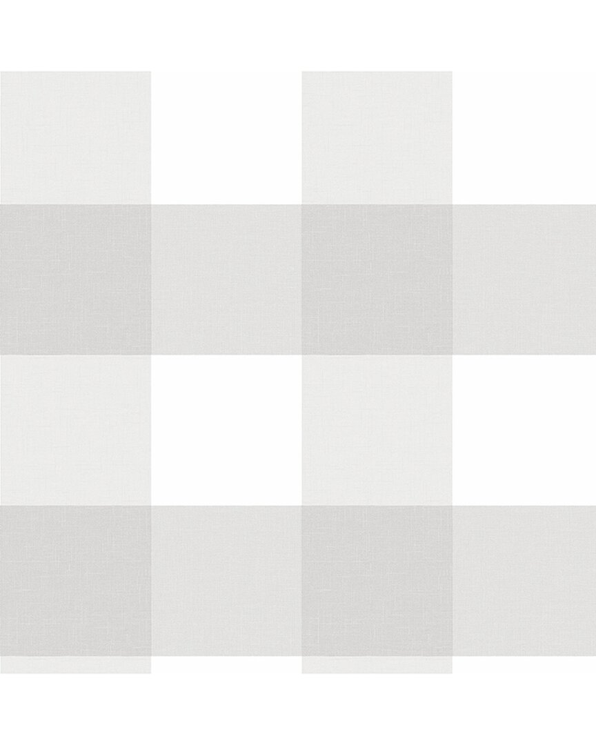 NUWALLPAPER NUWALLPAPER FARMHOUSE PLAID PEEL & STICK WALLPAPER