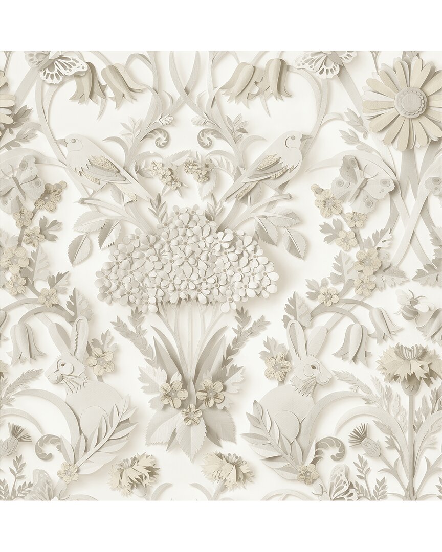NUWALLPAPER NUWALLPAPER TAUPE ELOISE PEEL & STICK WALLPAPER