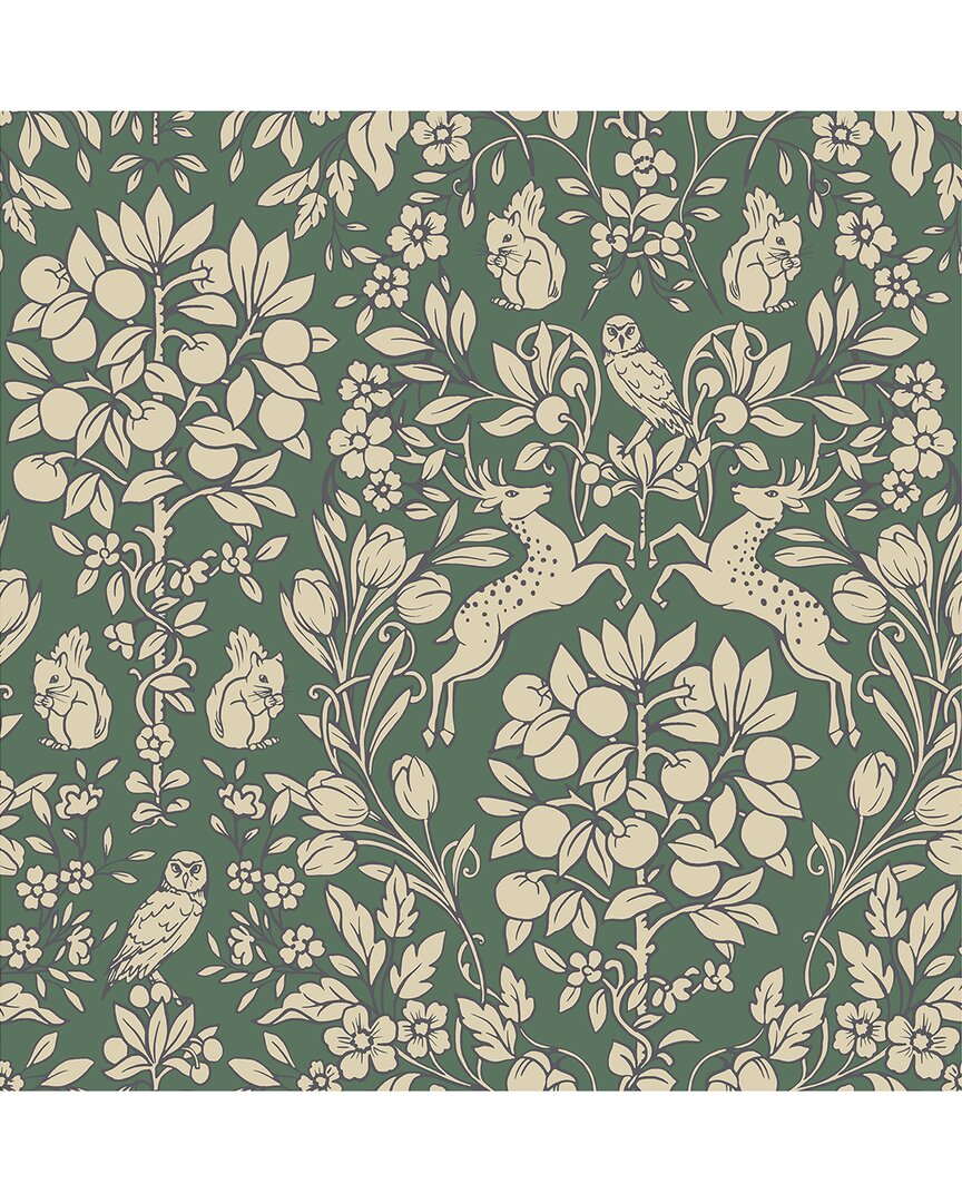 Nuwallpaper Emerald Enchanted Peel & Stick Wallpaper