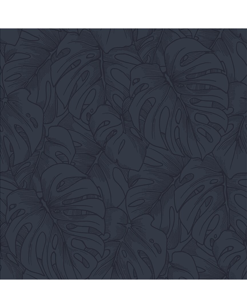 SCOTT LIVING SCOTT LIVING INDIGO BORNEO PEEL & STICK WALLPAPER