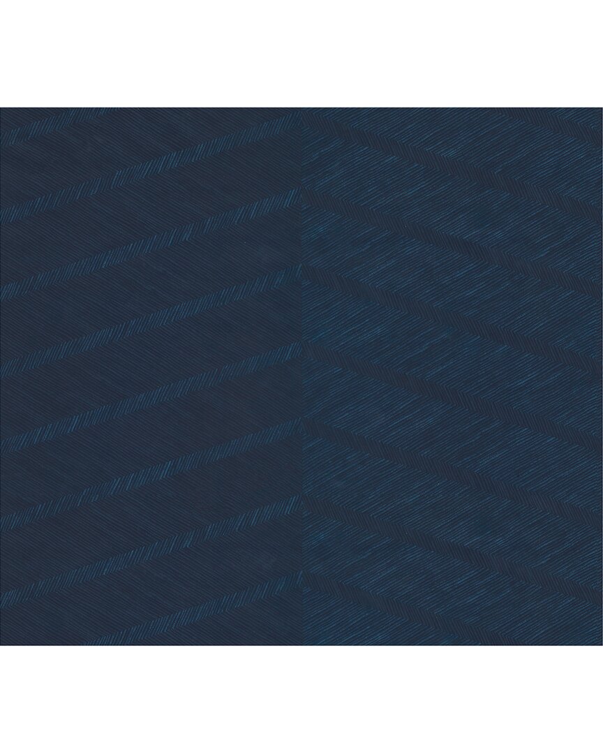 SCOTT LIVING SCOTT LIVING INDIGO WAYWARD PEEL & STICK WALLPAPER