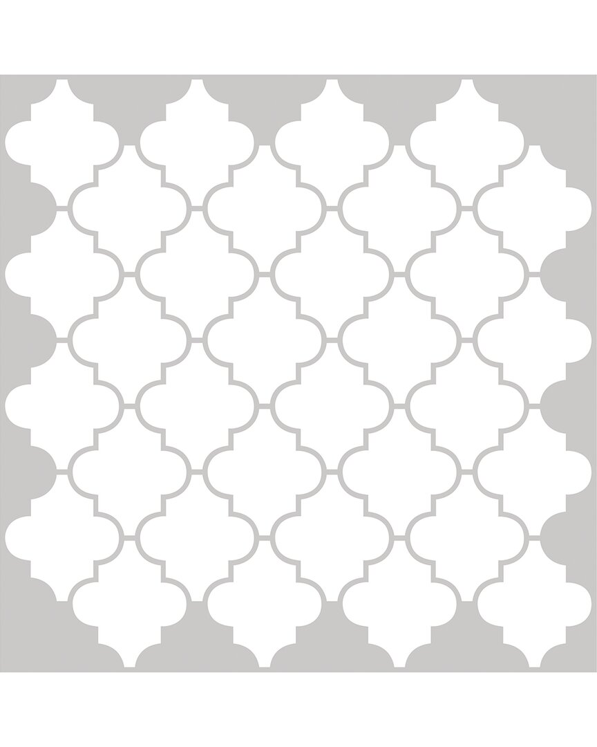 INHOME INHOME QUATREFOIL PEEL & STICK BACKSPLASH TILES SET OF 2