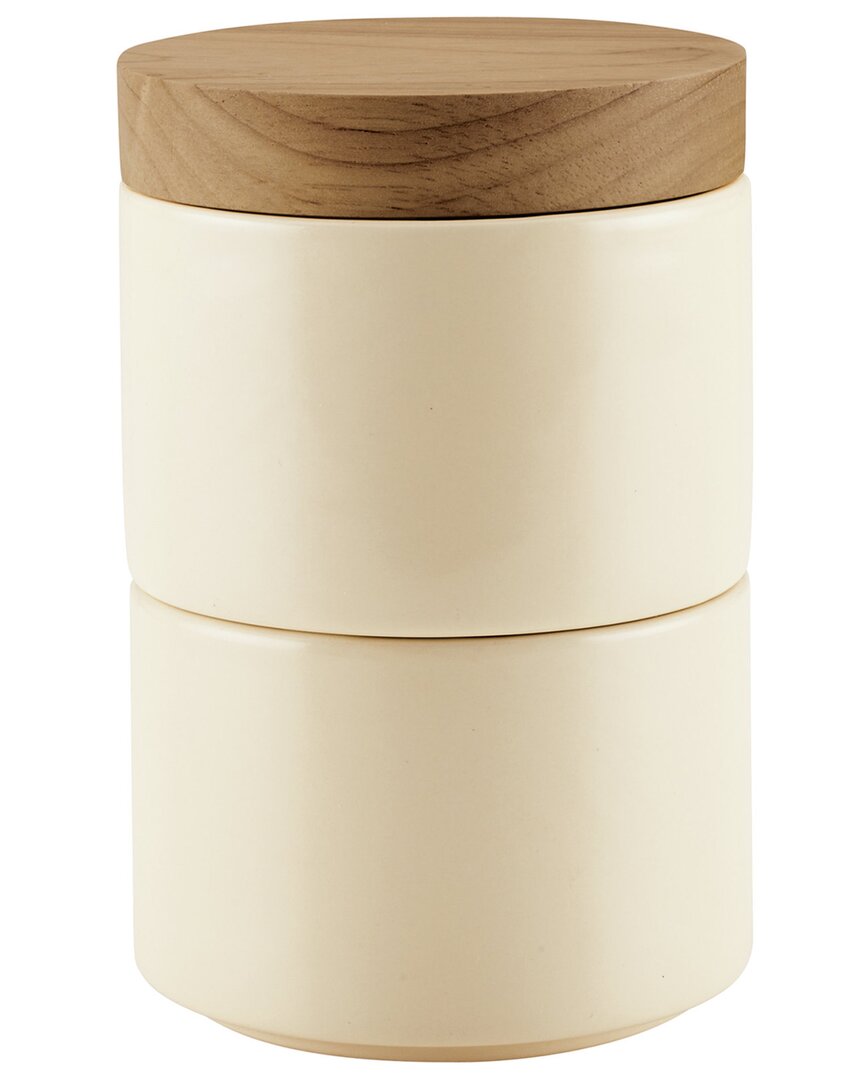 RACHAEL RAY RACHAEL RAY 2PC CERAMIC STACKING SPICE BOX SET WITH LID 