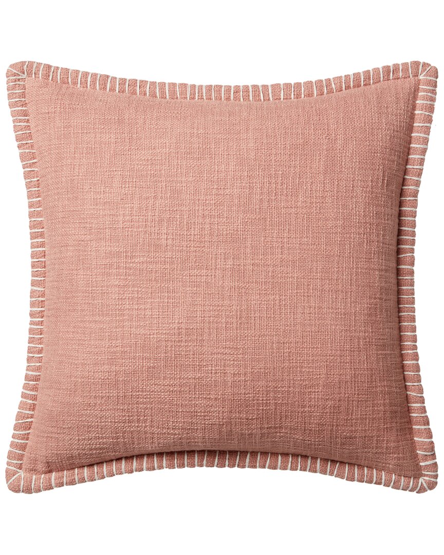 Shop Loloi 22in X 22in Decorative Pillow In Pink