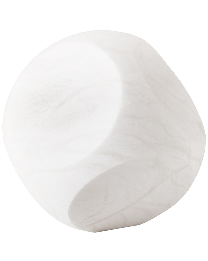 Shop Global Views Square Alabaster Object In White