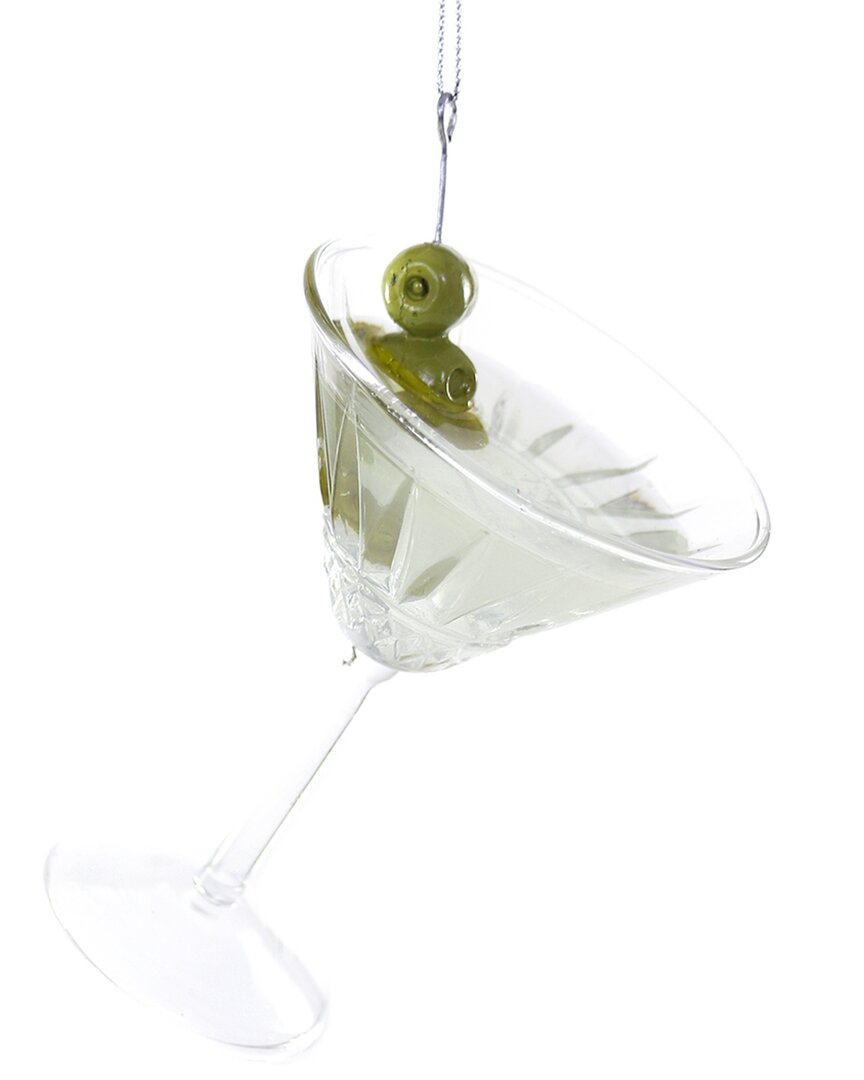 Cody Foster & Co. Classic Martini Ornament In Green