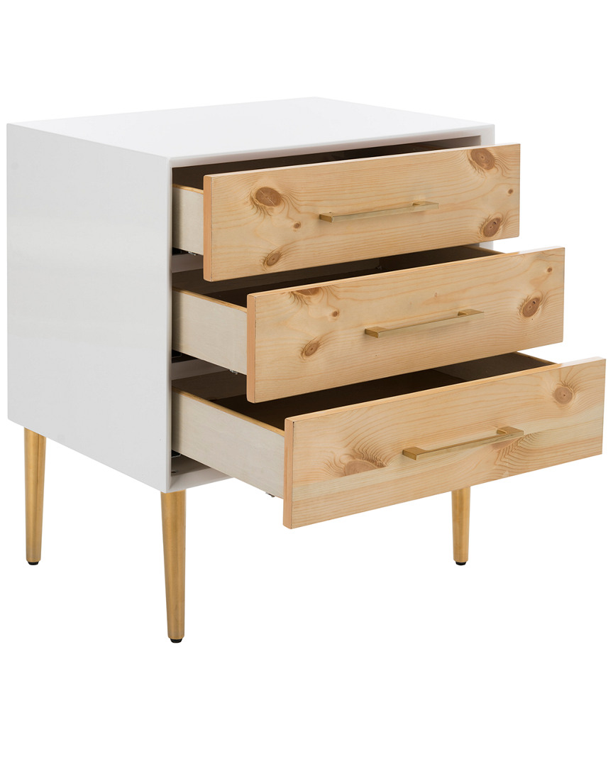 Safavieh Couture Vanda 3-drawer Beetlewood Side Table