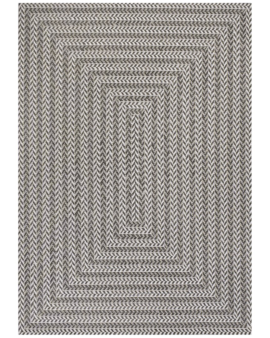 Jonathan Y Designs Chevron Modern Indoor/outdoor Rug In Black