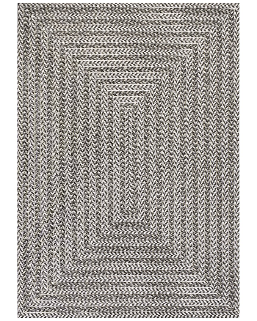 Shop Jonathan Y Designs Chevron Modern Indoor/outdoor Rug In Black