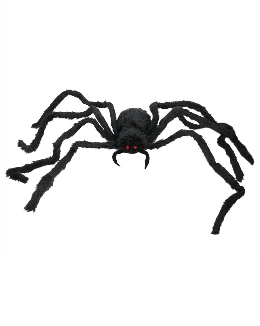 Northlight 48in Spider With Led Flashing Eyes Halloween Decoration In Black